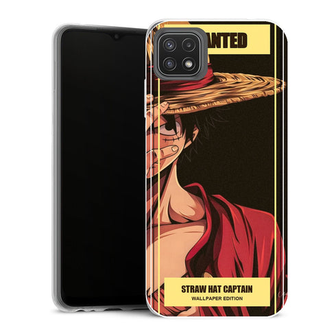 Coque Samsung Galaxy A22 5G One Piece Wanted Luffy Hat Poster - MaCoquePerso