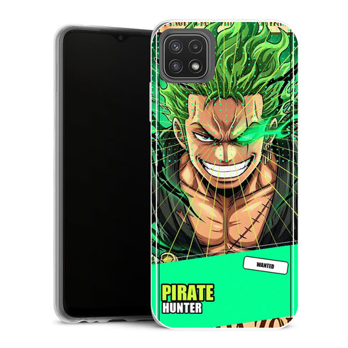 Coque Samsung Galaxy A22 5G One Piece Zoro Wanted Hunter Premium - MaCoquePerso