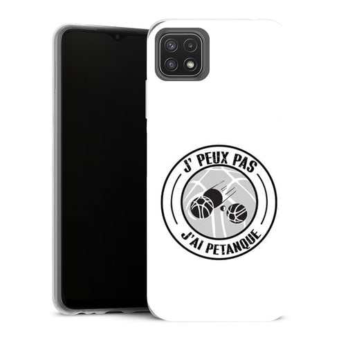 Coque Samsung Galaxy A22 5G Sports je peux pas j ai petanque - MaCoquePerso