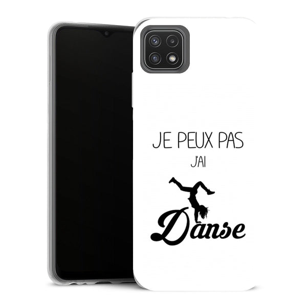 Coque Samsung Galaxy A22 5G Sports je peux pas jai danse - MaCoquePerso