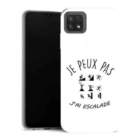 Coque Samsung Galaxy A22 5G Sports je peux pas jai escalade - MaCoquePerso
