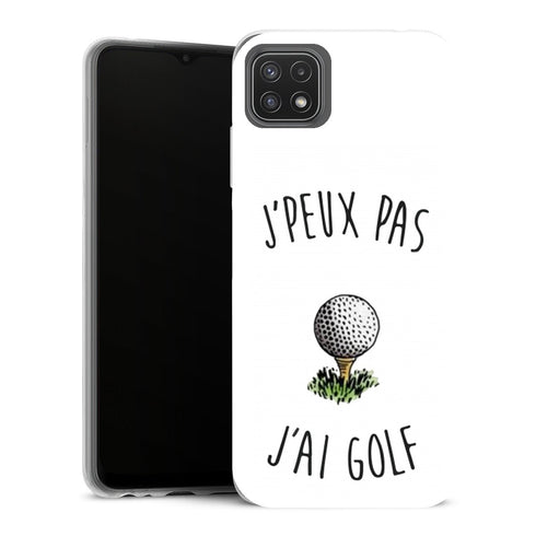 Coque Samsung Galaxy A22 5G Sports je peux pas jai golf - MaCoquePerso