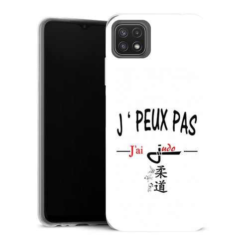 Coque Samsung Galaxy A22 5G Sports je peux pas jai judo - MaCoquePerso