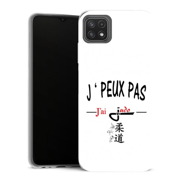 Coque Samsung Galaxy A22 5G Sports je peux pas jai judo - MaCoquePerso