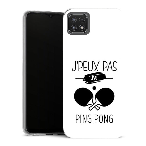 Coque Samsung Galaxy A22 5G Sports je peux pas jai ping pong - MaCoquePerso
