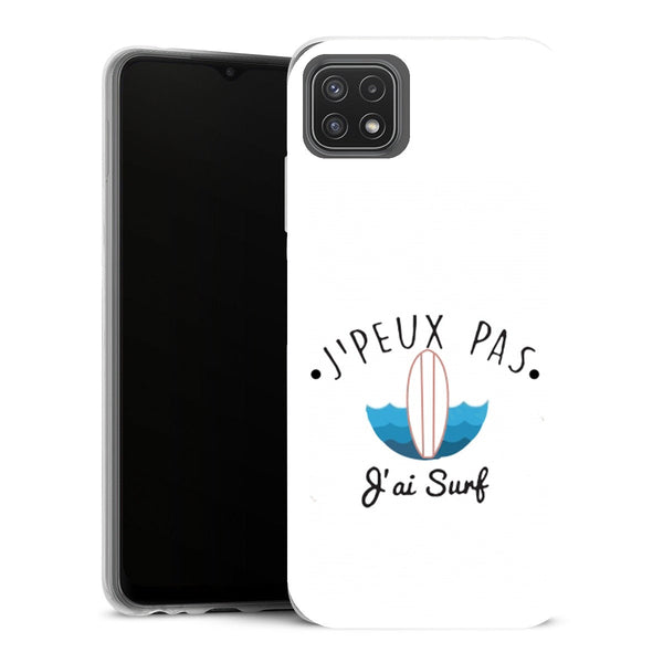 Coque Samsung Galaxy A22 5G Sports je peux pas jai surf - MaCoquePerso