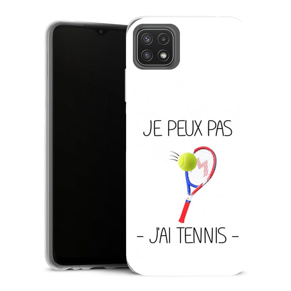 Coque Samsung Galaxy A22 5G Sports je peux pas jai tennis - MaCoquePerso