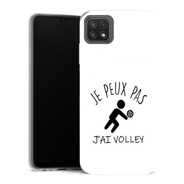 Coque Samsung Galaxy A22 5G Sports je peux pas jai volleyball - MaCoquePerso