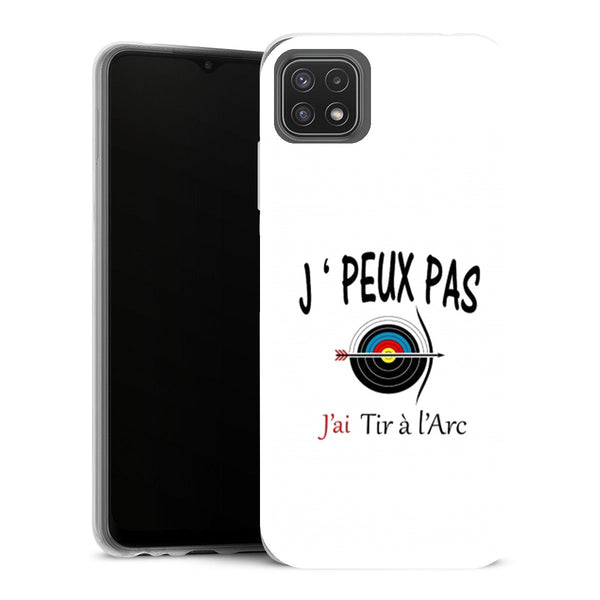 Coque Samsung Galaxy A22 5G Sports je peux pas je tire a larc - MaCoquePerso