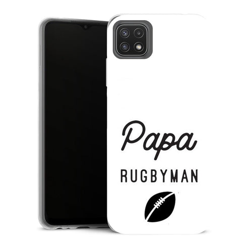 Coque Samsung Galaxy A22 5G Sports papa rugbyman - MaCoquePerso
