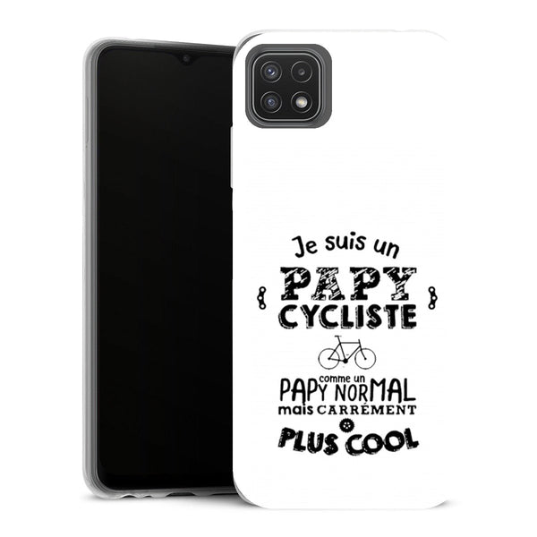 Coque Samsung Galaxy A22 5G Sports papy cycliste - MaCoquePerso