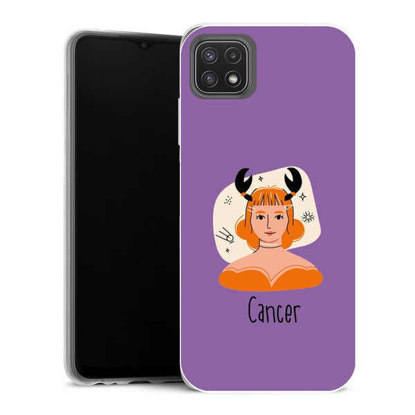 Coque Samsung Galaxy A22 5G Zodiac Signe du Cancer - MaCoquePerso