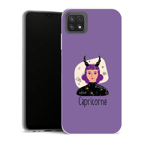 Coque Samsung Galaxy A22 5G Zodiac signe du Capricorne - MaCoquePerso