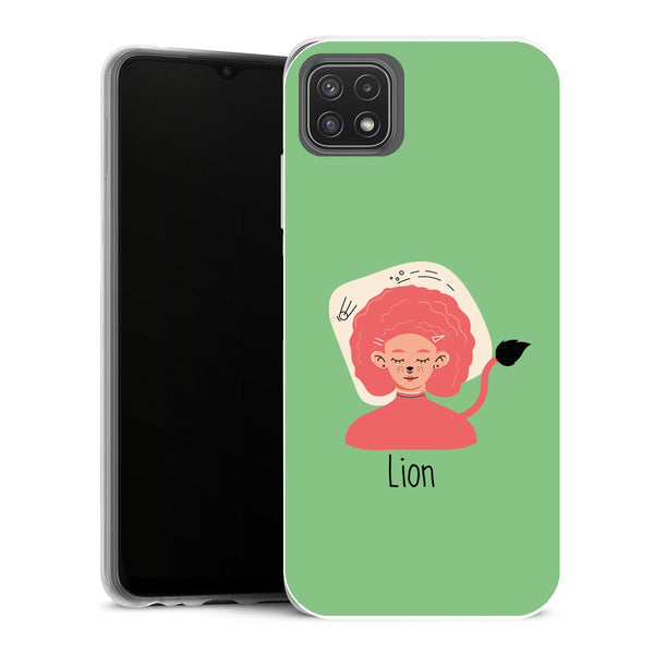 Coque Samsung Galaxy A22 5G Zodiac Signe du Lion - MaCoquePerso