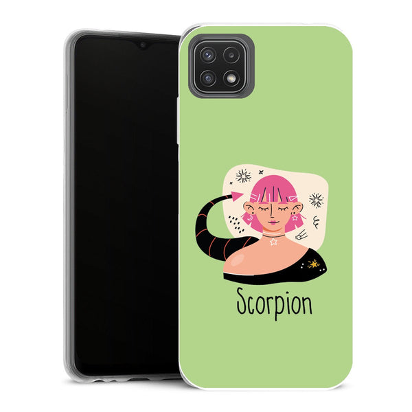 Coque Samsung Galaxy A22 5G Zodiac signe du Scorpion - MaCoquePerso