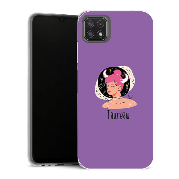 Coque Samsung Galaxy A22 5G Zodiac signe du taureau - MaCoquePerso
