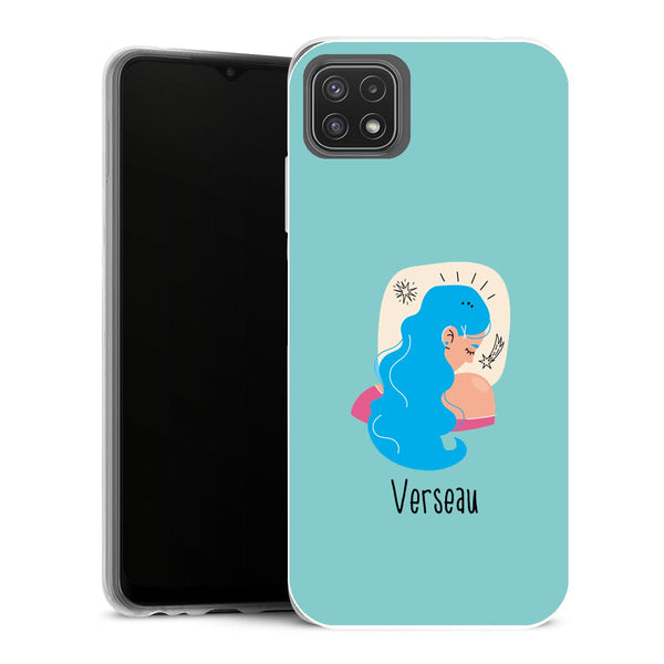 Coque Samsung Galaxy A22 5G Zodiac signe du Verseau - MaCoquePerso