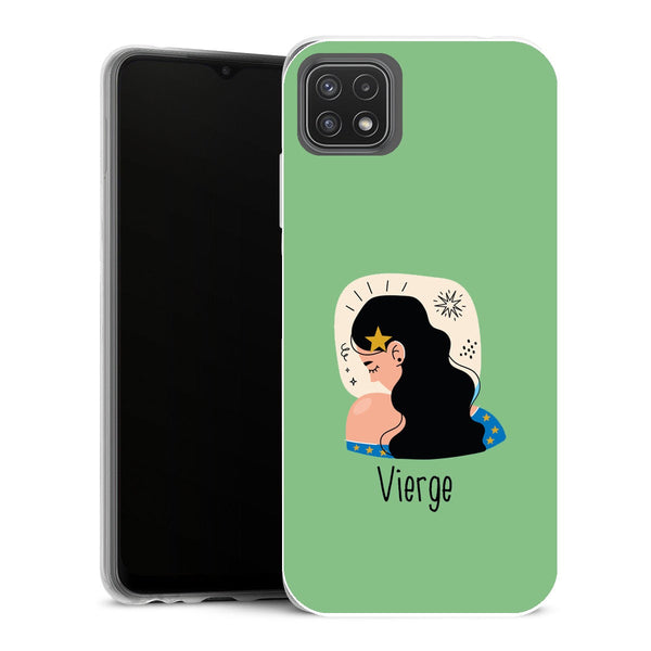 Coque Samsung Galaxy A22 5G Zodiac signe Vierge - MaCoquePerso