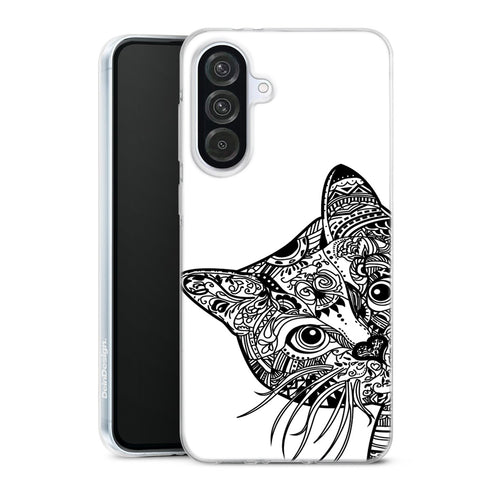 Coque Samsung Galaxy A56 5G Chat Azteque avec motif animalier