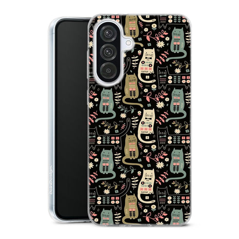 Coque Samsung Galaxy A56 5G Chat Folk avec motif animalier