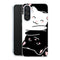 Coque Samsung Galaxy A56 5G Chats Kawaii Yin et Yang avec motif animalier