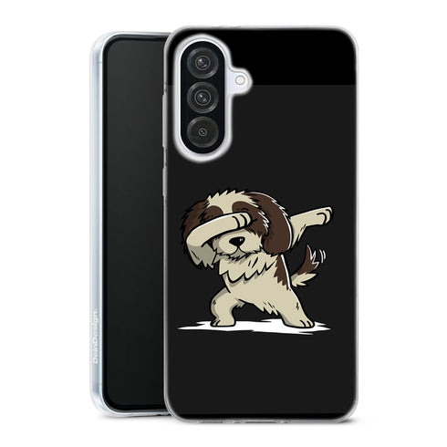 Coque Samsung Galaxy A56 5G Dog Shih Tzu Dabbing avec motif animalier