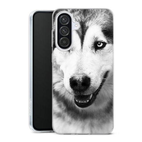 Coque Samsung Galaxy A56 5G Husky Yeux Clairs avec motif animalier
