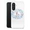 Coque Samsung Galaxy A56 5G Lapin Fleur Bleu avec motif animalier