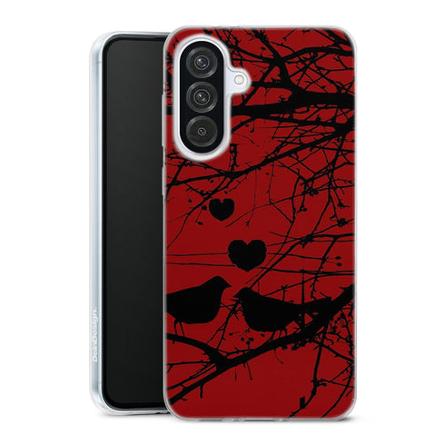 Coque Samsung Galaxy A56 5G Loving Birds avec motif animalier