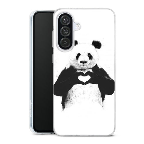 Coque Samsung Galaxy A56 5G Panda Love avec motif animalier