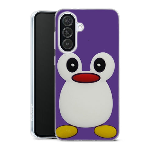Coque Samsung Galaxy A56 5G Pingouin Violet avec motif animalier