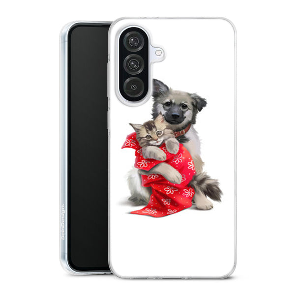 Coque Samsung Galaxy A56 5G Pluffy CAT avec motif animalier