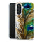 Coque Samsung Galaxy A56 5G Plume Paon avec motif animalier