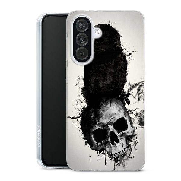 Coque Samsung Galaxy A56 5G Raven and Skull avec motif animalier