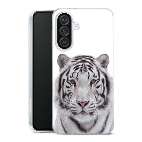 Coque Samsung Galaxy A56 5G Tigre Blanc avec motif animalier