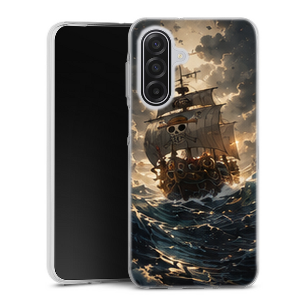 Coque Samsung A17 5G One Piece Thousand Sunny Golden Storm