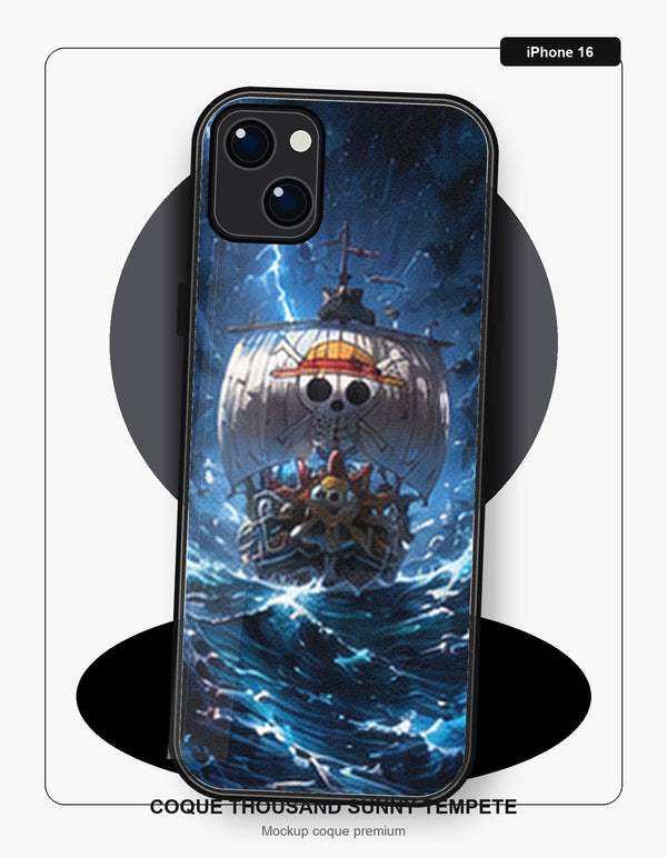 Coque Thousand Sunny Tempete iPhone 16 One Piece
