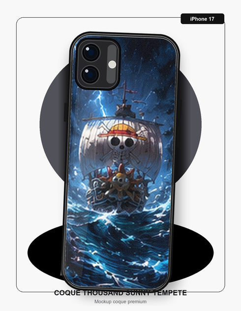 Coque Thousand Sunny Tempete iPhone 17 One Piece