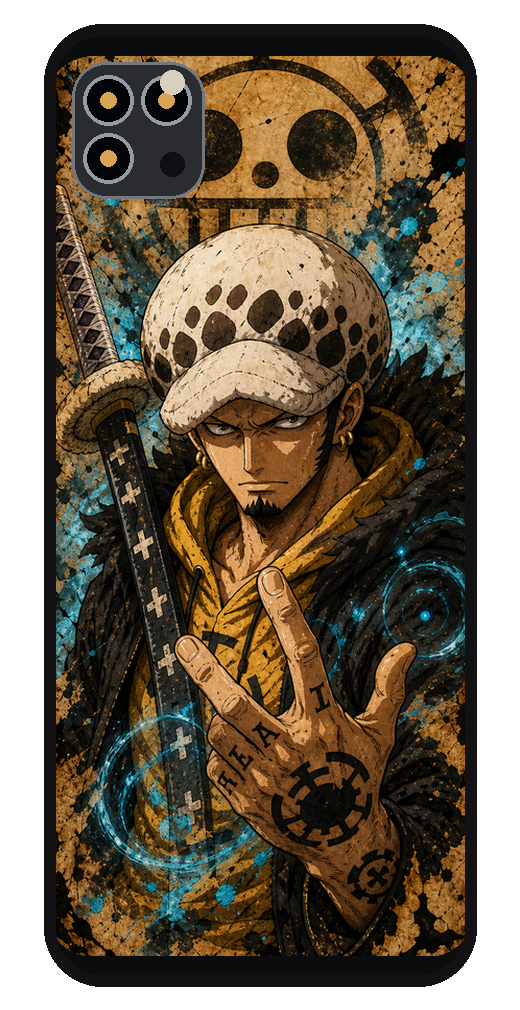 Coque Trafalgar Law Wanted Samsung Galaxy et iPhone One Piece