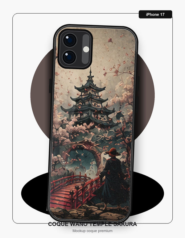 Coque Wano Temple Sakura iPhone 17 One Piece