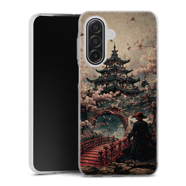 Coque Samsung A17 5G One Piece Wano Temple Sakura