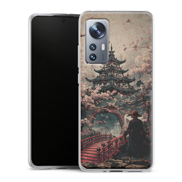 Coque Xiaomi 12 5G One Piece Wano Temple Sakura