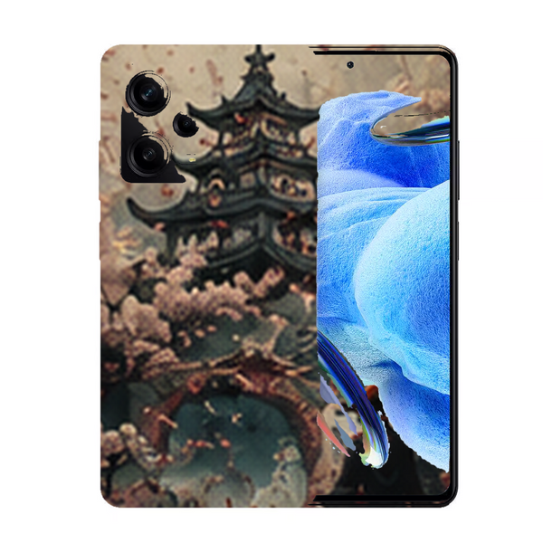 Coque Xiaomi Redmi Note 12 Pro One Piece Wano Temple Sakura