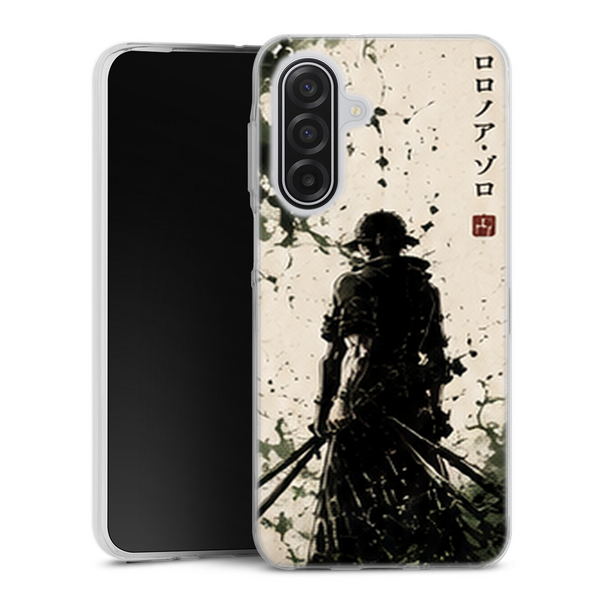 Coque Samsung A17 5G One Piece Zoro Encre Japonaise