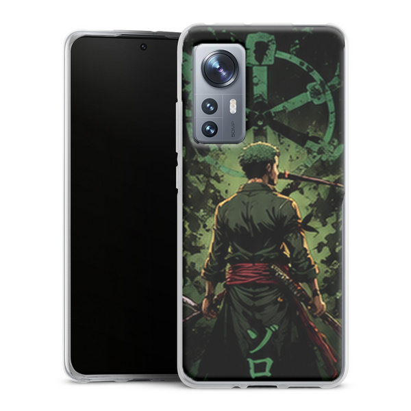 Coque Xiaomi 12 5G One Piece Zoro Sabreur Vert