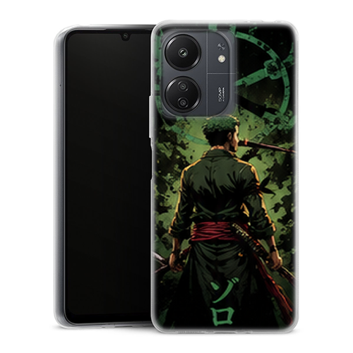 Coque Xiaomi Redmi 13C One Piece Zoro Sabreur Vert
