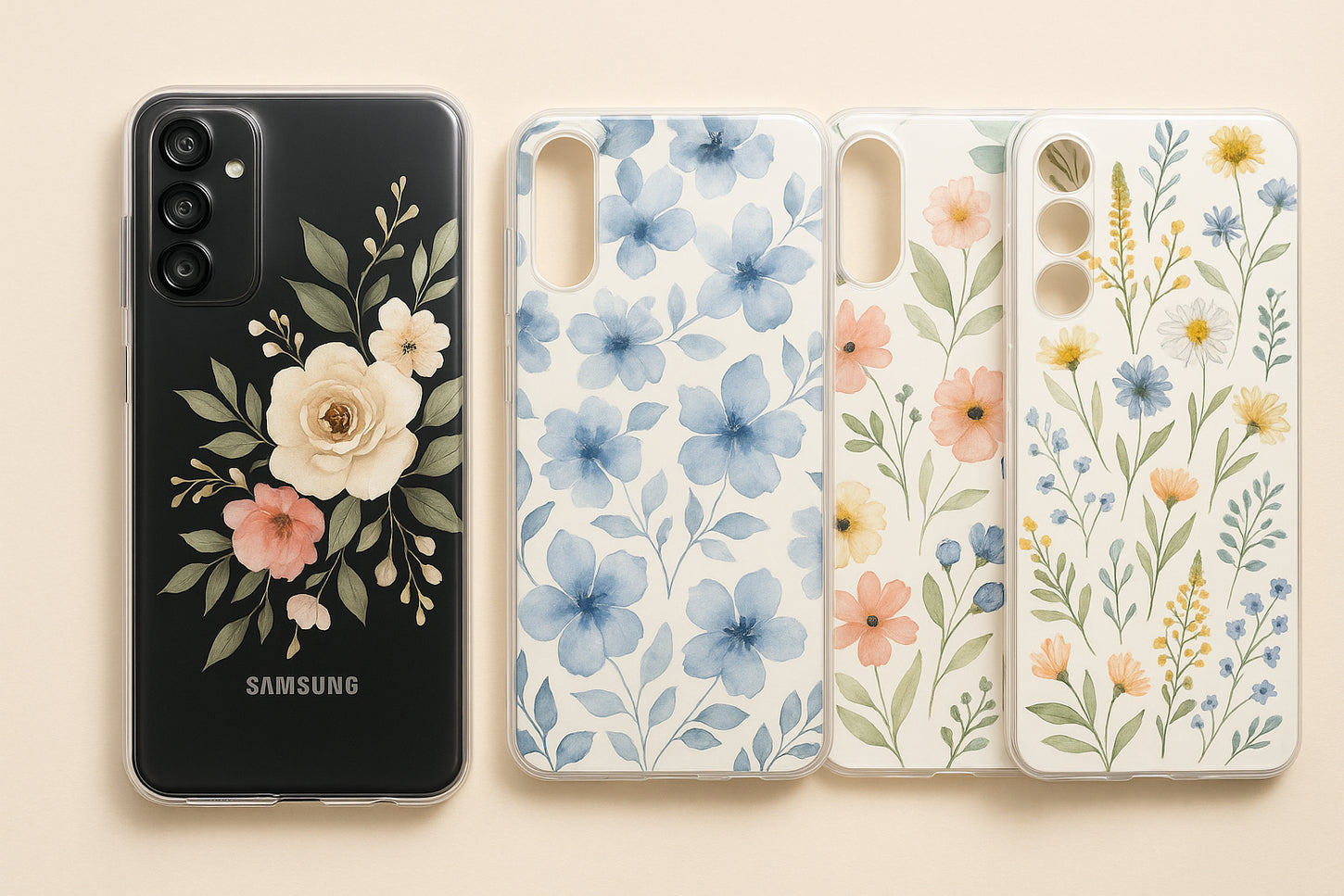 coque galaxy a04s à fleurs