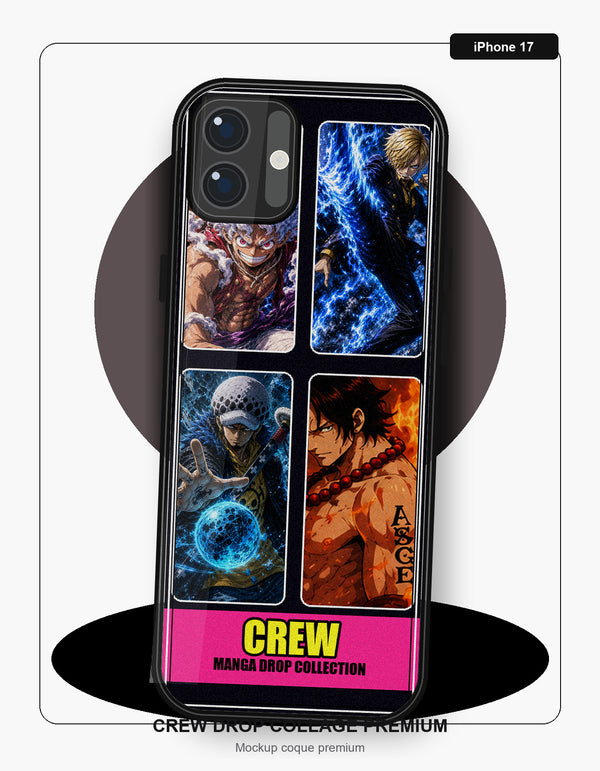 Coque One Piece Crew Drop iPhone 17 - coque One Piece silicone manga pour iPhone Samsung Galaxy