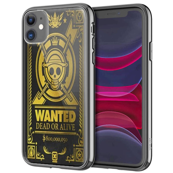 Coque iPhone 12 One Piece Mugiwara Dead Or Alive en verre trempé