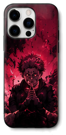 Coque Sukuna Priere Pourpre | iPhone, Samsung - coque silicone manga Sukuna pour iPhone et Samsung